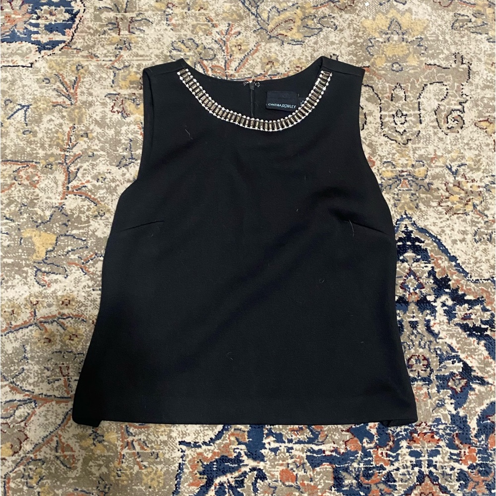 Black Cynthia Rowley tank blouse